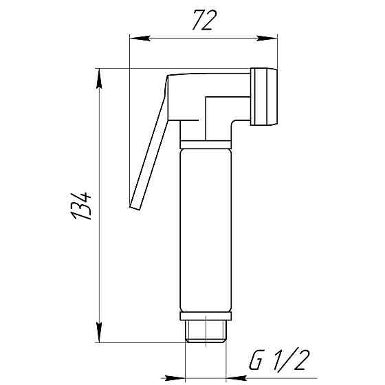 Душова гігієнічна стоп-лійка Globus Lux S-177 (000016263) Київ