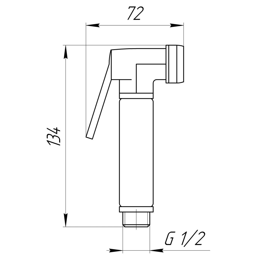 Душевая гигиеническая стоп-лейка Globus Lux S-177 (000016263) Киев - изображение 4