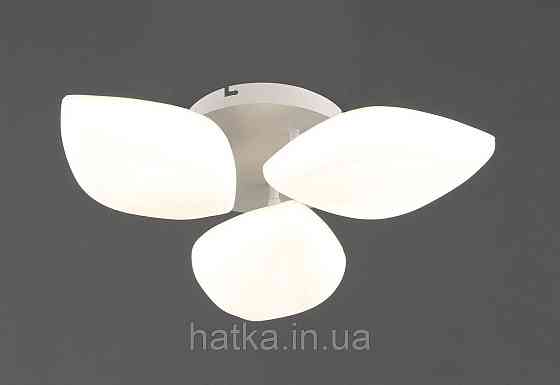 Люстра стельова світлодіодна VALESO 3 плафони LED 36W Білий Сталь Акрил 3000K+6500K YH1411/3 Київ