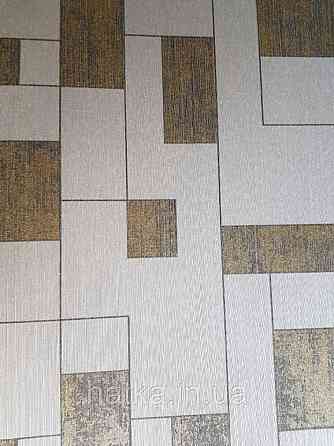 Текстильні шпалери на флізеліновій основі Cador Rasch Textil086545 сіро-бежева основа квадрати бронза Київ