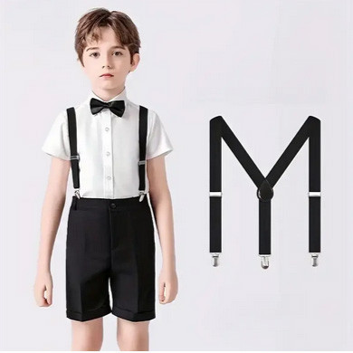 Подтяжки детские с бабочкой черные Киев - изображение 1