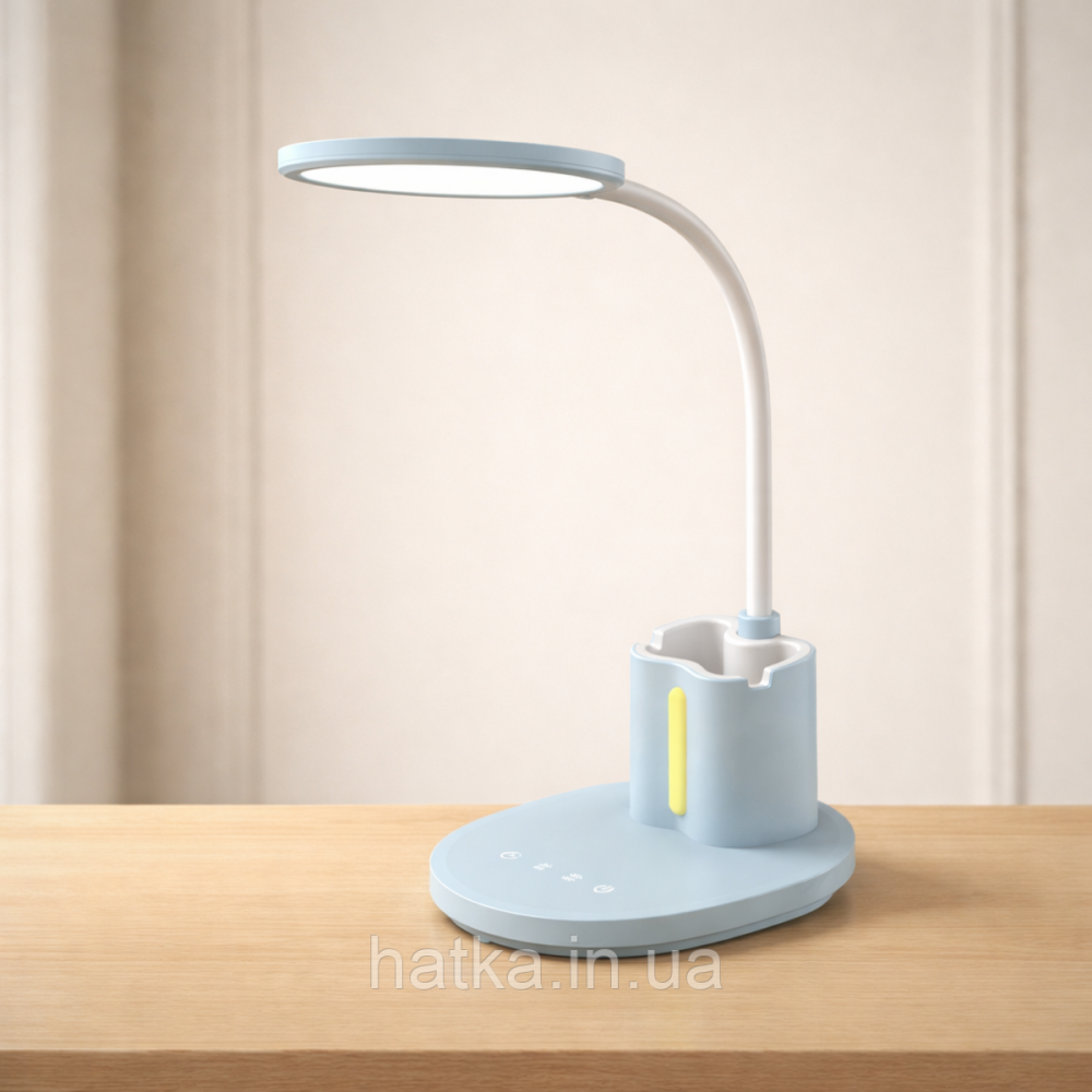 Лампа настільна гнучка світлодіодна Sirius BL-1503 блакитна Київ - фото 9