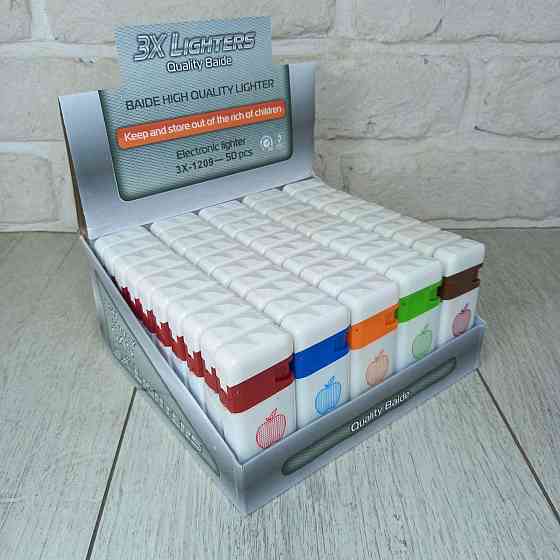 Зажигалка с фонарем турбо-пламя с Крышкой Turbo пламя игла уп/50шт Харьков