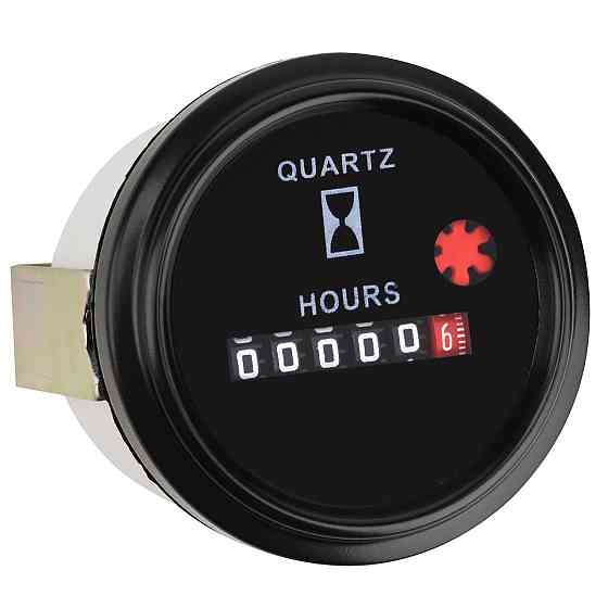 Лічильник мотогодин механічний ECMS CPH2-BN-HS (52 мм), чорний Київ