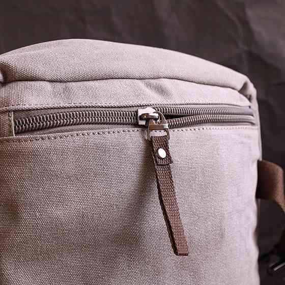 Рюкзак-трансформер у стилі мілітарі із щільного текстилю Сірий (Vintage) Київ