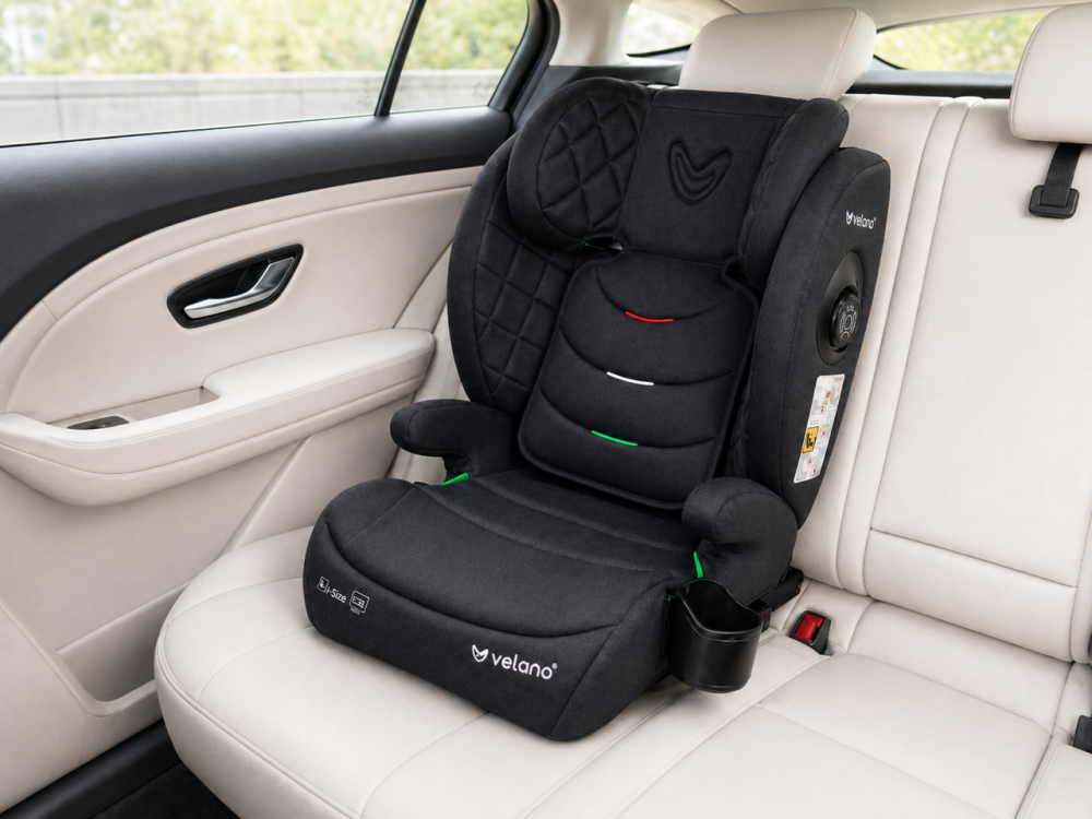 Автокрісло VELANO Forza i-Size 100–150 см, ISOFIX, black Київ - фото 4