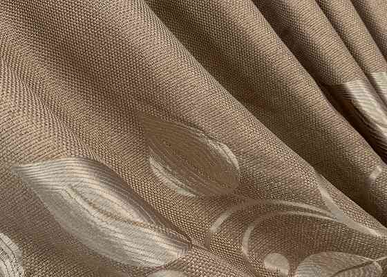 Комплект готових штор VR-Textil Льон Рогожка № 1686ш Карамельний 100х275 см 2 шт (31-781) Київ