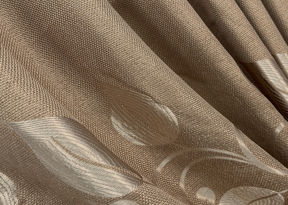 Комплект готових штор VR-Textil Льон Рогожка № 1686ш Карамельний 100х275 см 2 шт (31-781) Київ - фото 6