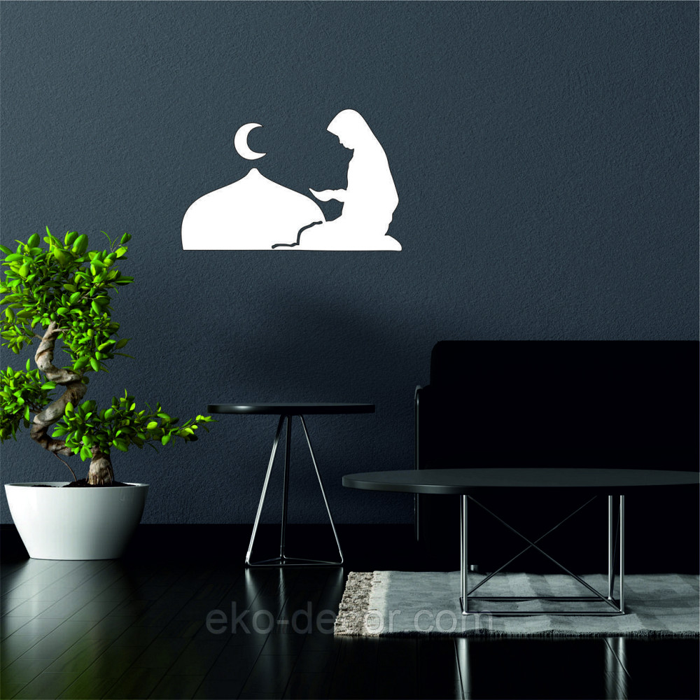 Декоративне настінне Панно «Іслам» Декор на стіну 70*45 см, Білий Київ - фото 2