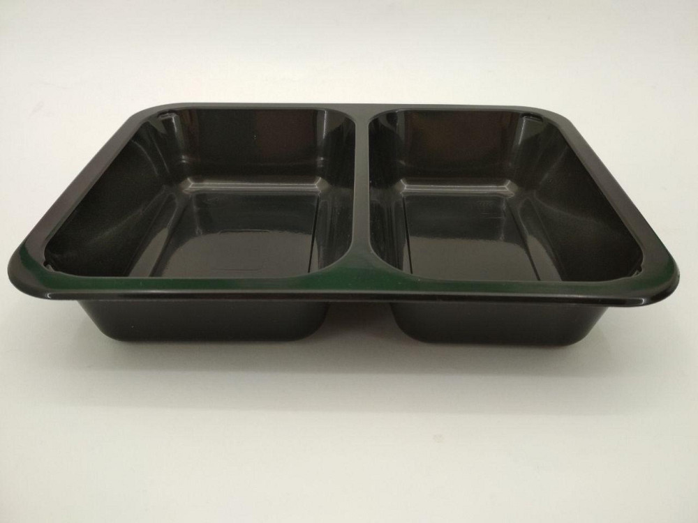 Ланч бокс полипропиленовый черный T-2   227 х 178 х 50 мм (50 шт) Харьков - изображение 3