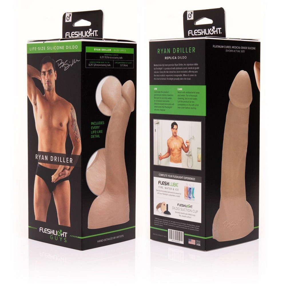Фалоімітатор Fleshlight Guys: Ryan Driller Dildo, за зліпком пеніса Sex Aura Київ - фото 3
