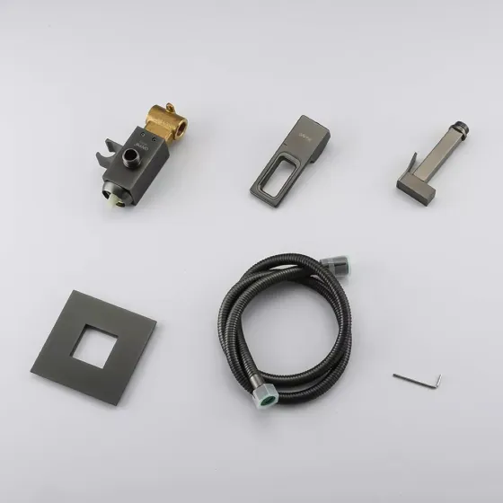 Гігієнічний душ прихованого монтажу GAPPO G7217-9 графіт Київ