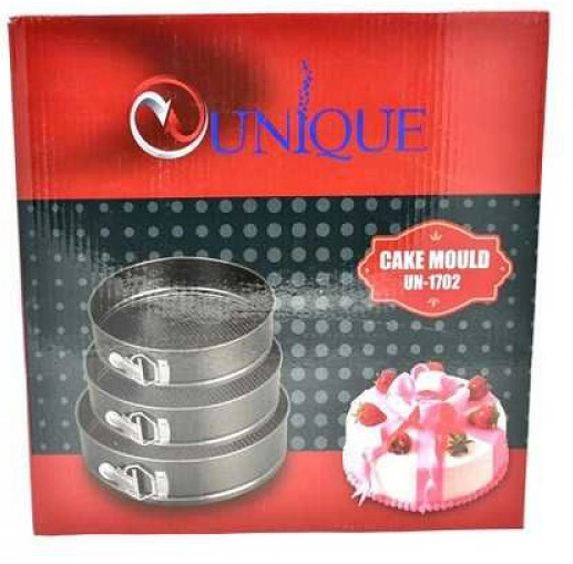 Набір роз'ємних круглих форм для випікання та запікання UNIQUE UN-1702 3 штуки Одеса - фото 2