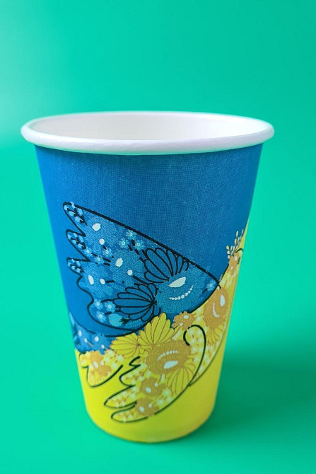 Склянки паперові одноразові 340 мл "Мі Вельн" (50 шт.) Харків - фото 3