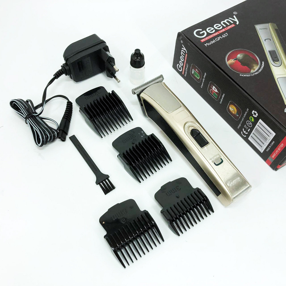 Машинка для стрижки волос для профессионалов Gemei GM-657 Бездротовая машинка стрижки волос AQ-85 Львов - изображение 5