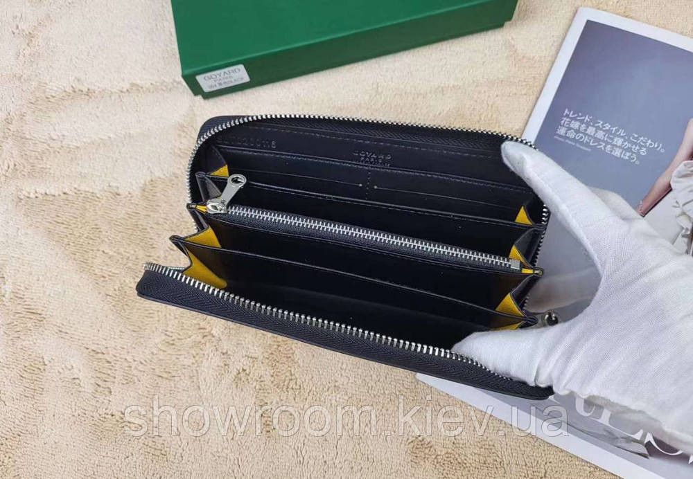 Гаманець на змійці Goyard (094) black Lux Київ - фото 2