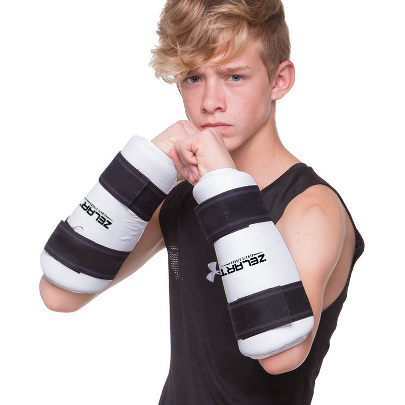 Защита предплечья для тхэквондо Zelart BO-4082-W размер S-XL белый Защита для боевых искусств Киев - изображение 1