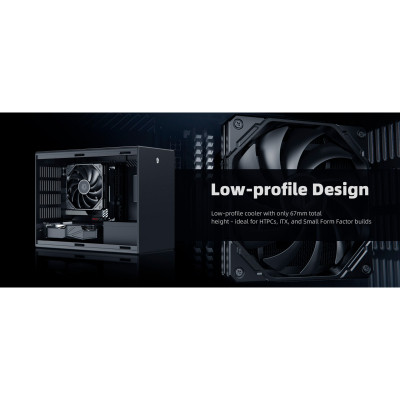 Кулер для процессора ID-Cooling IS-67-XT Black Винница - изображение 4
