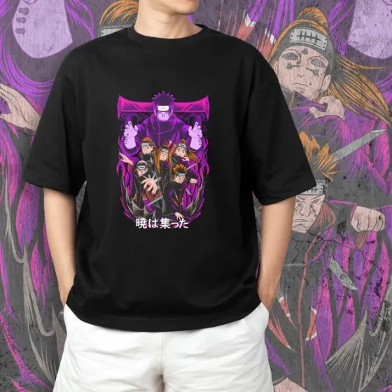 Футболка для подростка мальчика с принтом Наруто Акацукі Размер 160 Anime10320 Днепр