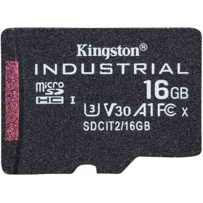 Карта памяти Kingston 16GB microSDHC class 10 UHS-I V30 A1 (SDCIT2/16GBSP) Винница