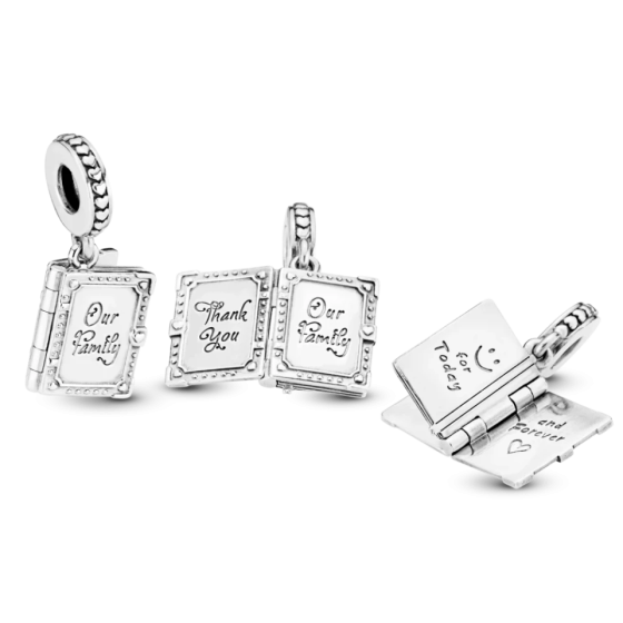 Срібна намистина Pandora "Сімейна книга" 798105 MasterSem Київ