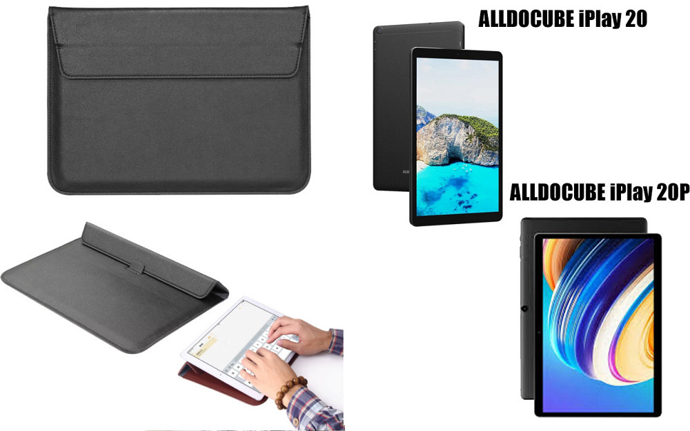 Чехол-конверт VitoCase для ALLDOCUBE iPlay 20, iPlay 20P, с функцией подставки для планшета Черный Киев - изображение 1