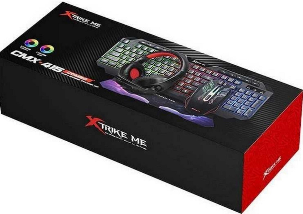 Игровой набор 4-в-1 XTRIKE ME CMX-415 UA | Клавиатура с UA раскладкой. Харьков - изображение 1