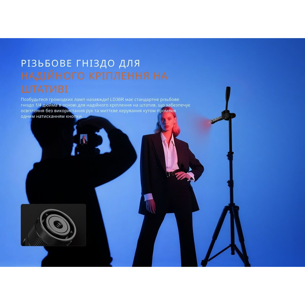 Ліхтар ручний Fenix LD36RFC 3600 лм 385 м Вогняний камуфляж Київ - фото 5