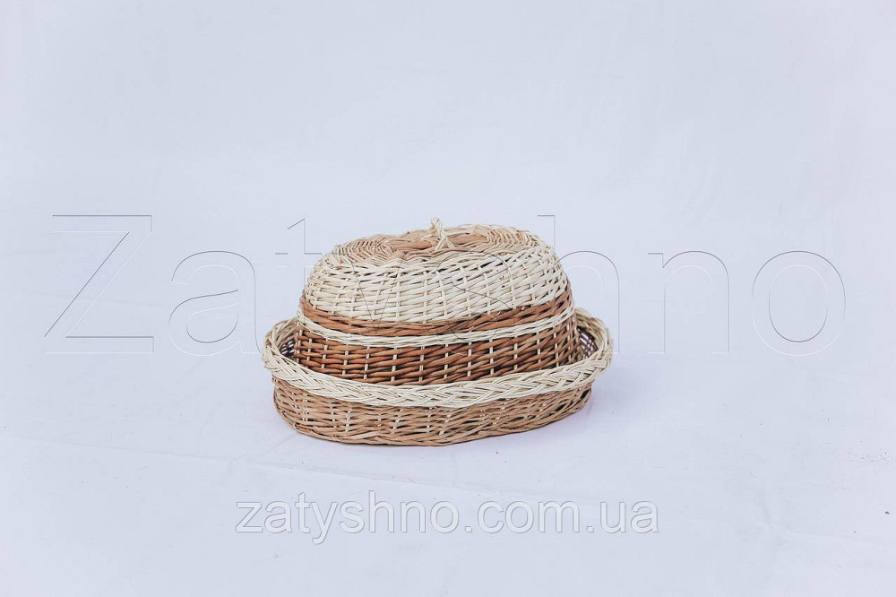 Хлебница плетеная из лозы | хлебница из лозы | хлебница с крышкой Киев - изображение 3