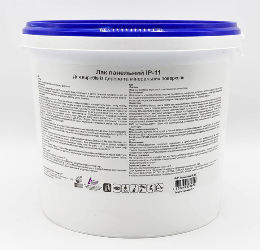 Лак панельний Ircom ProCristal Lacquer Panel IR-11 напівматовий 3 л Киев - изображение 2