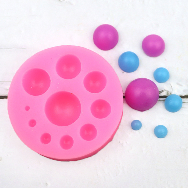 Молд силиконовый Полусферы диаметр 68 мм розовый Киев - изображение 9