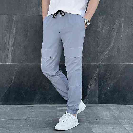 Чоловічі штани джогери з кишенями сірі Pobedov Vershyna Київ