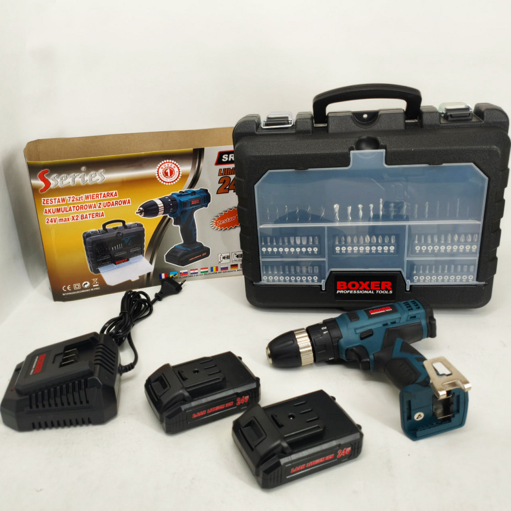 Надійний шуруповерт професійний, Шуруповерт з бітами і свердлами з літієвим акумулятором NX-91 Львів - фото 5