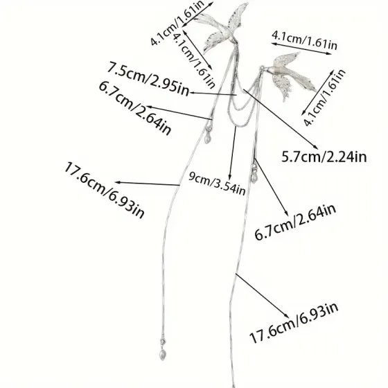 Брошь с птицами и цепочками – стильное серебристое украшение Киев