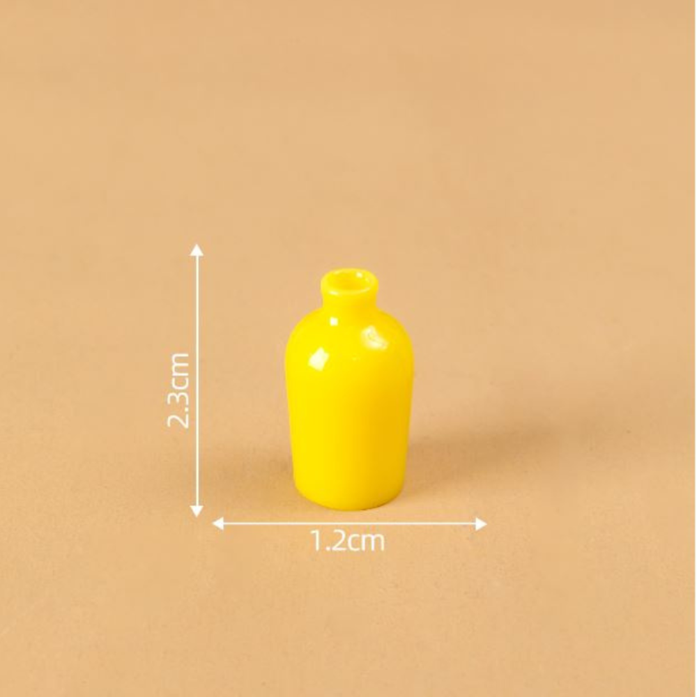 Фігурка Кошеня 4.5 х 2.3 см з серії "Кошенята з вазами" для флораріуму, моделювання Жовта 1 Одеса - фото 1