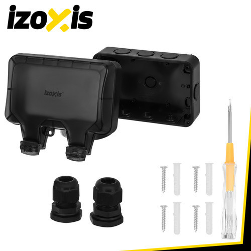 Водонепроникна подвійна розетка для вулиці IP66 230 V 16 A Izoxis (27730) Нововолинськ - фото 4