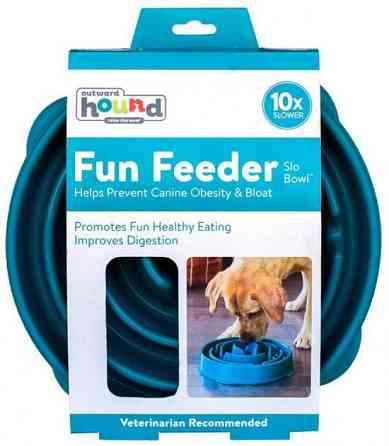 Миска лабиринт для медленного кормления собак Outward Hound Fun Feeder Drop (Аутвард Хаунд Фан Фидер Дроп) Запорожье