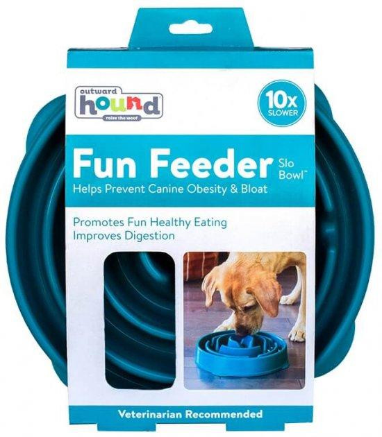 Миска лабіринт для повільного годування собак Outward Hound Fun Feeder Drop (Аутвард Хаунд Фан Фідер Дроп) Запоріжжя - фото 2