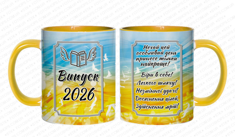 Оригинальный подарок выпускнику чашка с принтом 