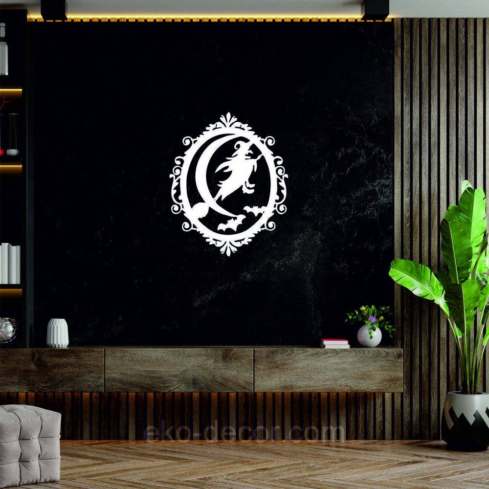 Декоративне настінне Панно «Ведьма», Декор на стіну 50*41 см, Білий Київ - фото 8