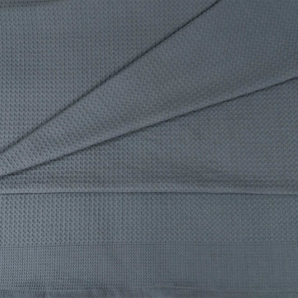 Простирадло-покривало вафельне GM TEXTILE 190х200см 220г/м2 (Сірий) Суми - фото 4