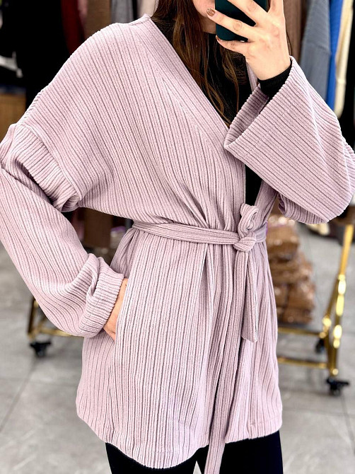 Женский базовый теплый кардиган ангора 