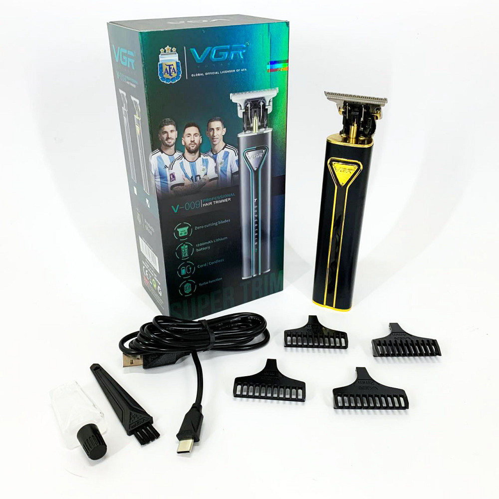 Перезаряджається набір для стрижки волосся VGR V-009, Машинка для стрижки акумуляторна з насадками HF-31 Івано-Франківськ - фото 5