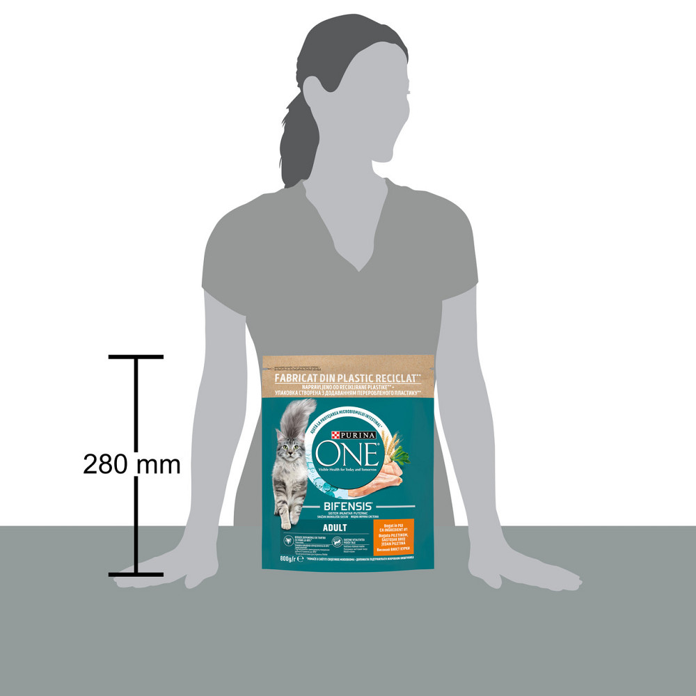 Сухий корм PURINA ONE Adult для дорослих котів, комплекс Bifensis, з куркою, 800 г Київ - фото 3