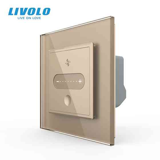 LIVOLO Розумний сенсорний прохідний/перехресний димер EC Livolo золото (VL-C7FC1SDZ2-2AP) Коломия