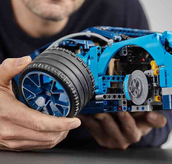 Конструктор машинка Technik Bugatti Chiron  маштаб 1:8  3599 деталей Бугати Широн синій Киев