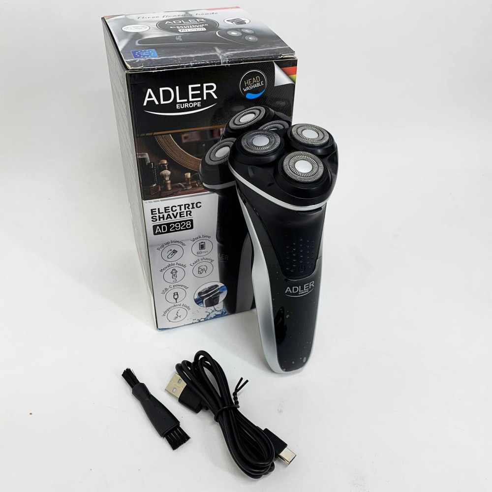 Бритвы электрические ADLER, Мужская бритва на батарейках, Электрическая мужская бритва для бороды MB-26 Львов - изображение 3