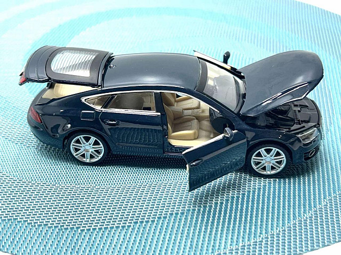 Машина металева Автопром Audi A7 Sportback світло звук відчиняються двері 1:32 Синя (68319) Чернігів - фото 7