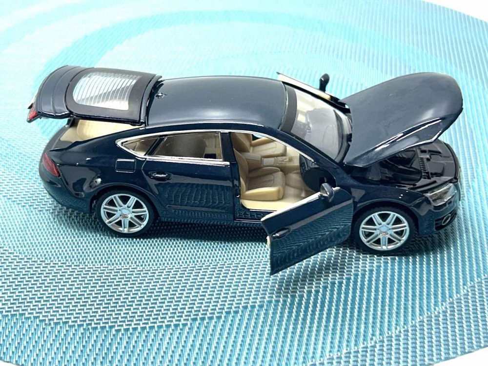 Машина металева Автопром Audi A7 Sportback світло звук відчиняються двері 1:32 Синя (68319) Чернигов - изображение 7