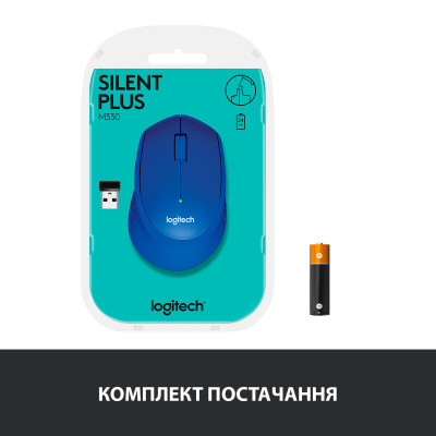 Мишка Logitech M330 Silent plus Blue (910-004910) Вінниця - фото 7